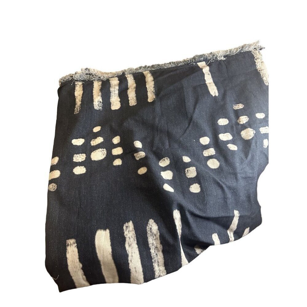 Anthropologie Fringed Elise Curtain Blue NWOT $129 50"x108" - Picture 3 of 5
